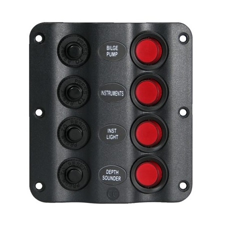 Talamex schakelpaneel Wave 4-delig 14576010