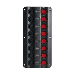 Talamex schakelpaneel Wave 8-delig