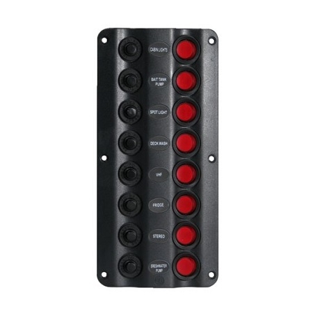 Talamex schakelpaneel Wave 8-delig