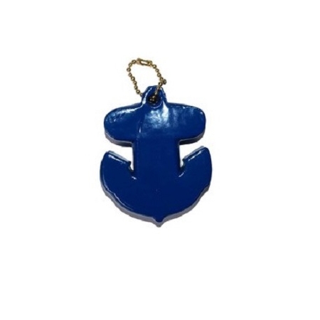 Talamex drijvende sleutelhanger anker blauw